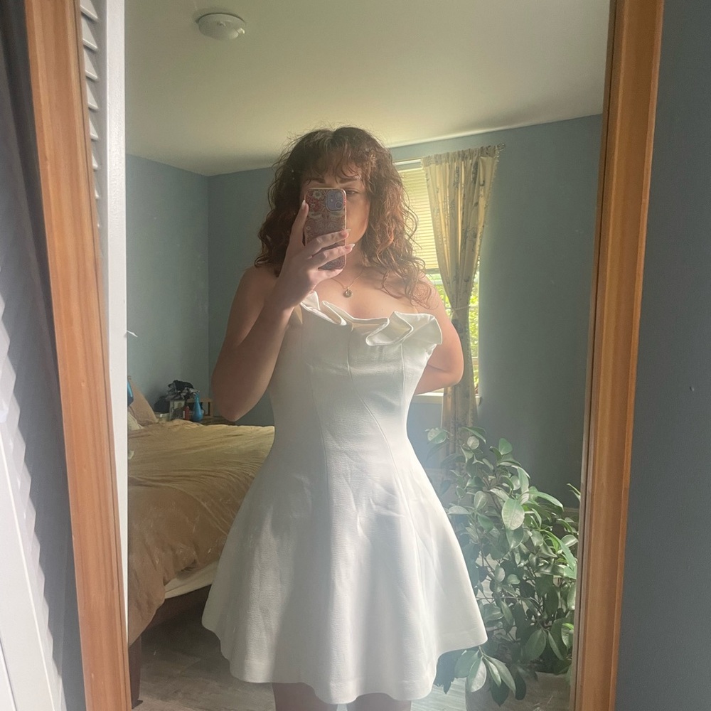 KEEPSAKE the Label White Strapless Sweetheart Sundress